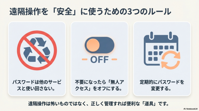 安全に使うための予防策と管理方法