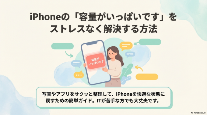 iPhoneの容量がいっぱいになった時の簡単な解決方法｜写真やアプリをすぐ整理するコツ