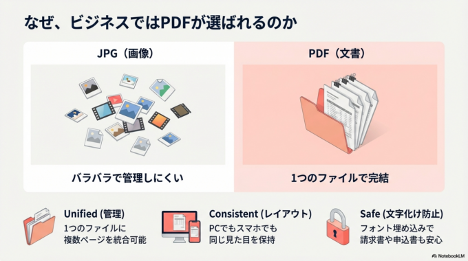 なぜJPGをPDFにまとめる必要があるのか