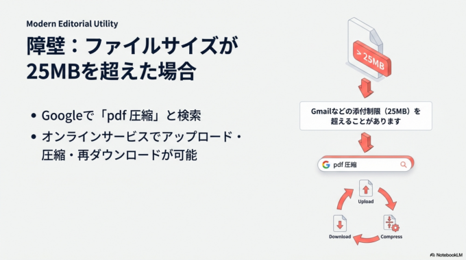 PDFファイルが大きすぎる場合の対処法