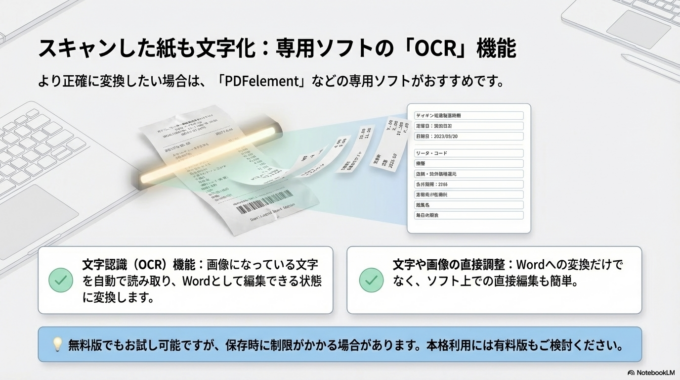 専用ソフトでPDFをWordに変換する方法