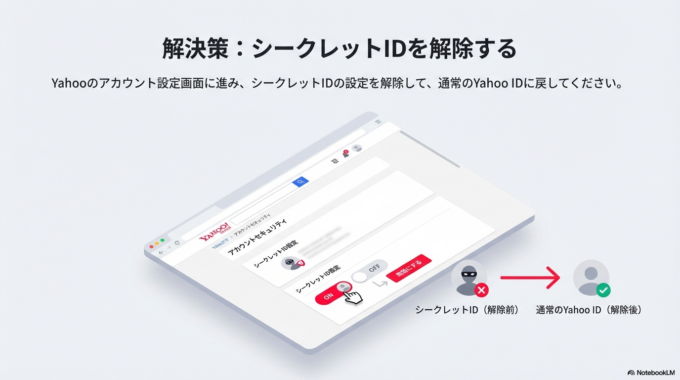 シークレットIDの設定を解除