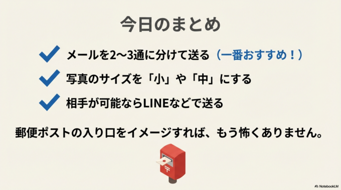 メールで写真が送れない時の対処法