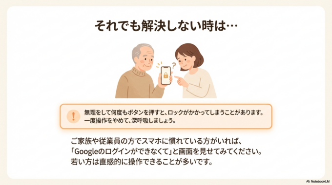 解決しない場合の誘導