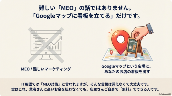 Googleマップにお店の看板を出す