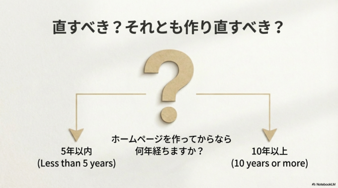 直すべき？それとも作り直すべき？