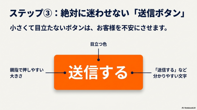 送信ボタンを大きくする
