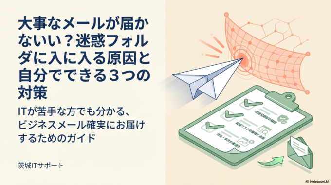 大事なメールが届かない？迷惑フォルダに入る原因と自分でできる3つの対策