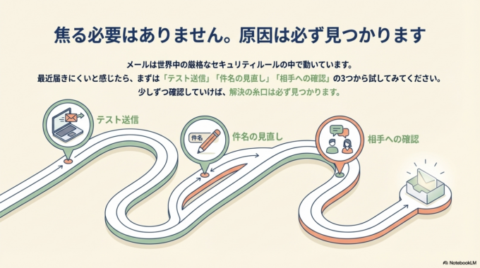 少しずつ確認していけば、原因は必ず見つかります。