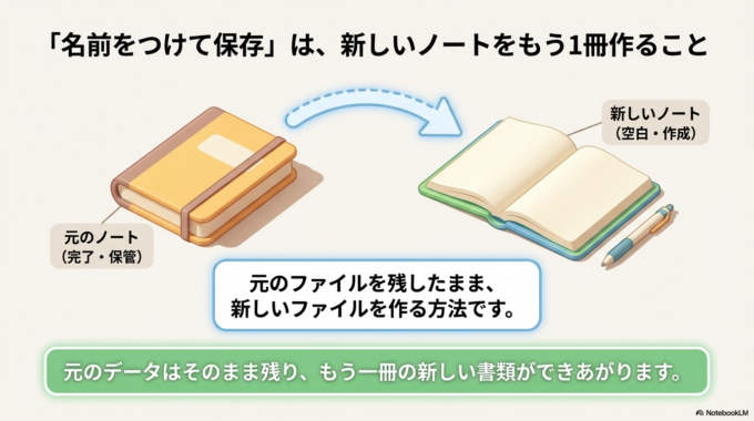 名前をつけて保存とは
