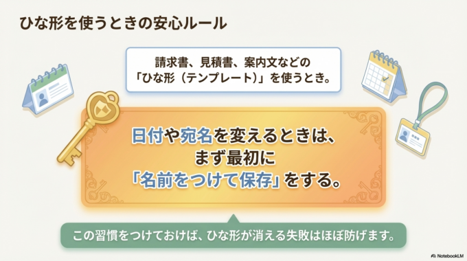保存と名前をつけて保存の使い分け