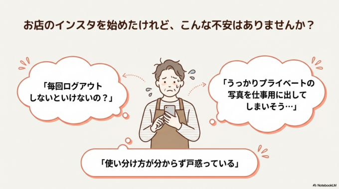 一度設定してしまえば、ログアウトする必要はありません。