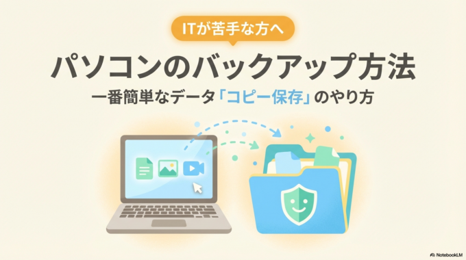 パソコンのバックアップ方法|一番簡単なデータコピー保存のやり方