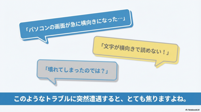 このようなトラブルに突然遭遇すると、とても焦りますよね。