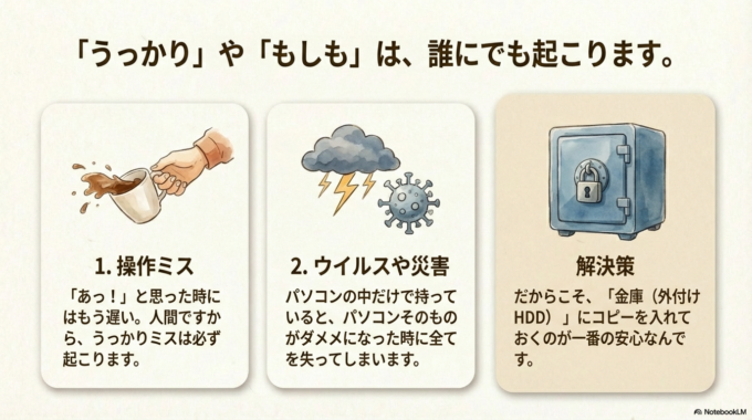 理由は、だいたいこの3つです。