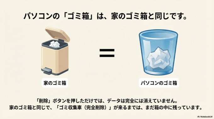 ゴミ箱の中に残っていることがほとんど