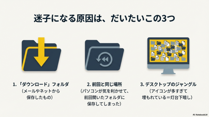 1. よくある「迷子」の原因は、だいたいこの3つです