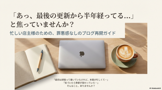 「あっ、最後の更新から半年経ってる…」と焦っていませんか？