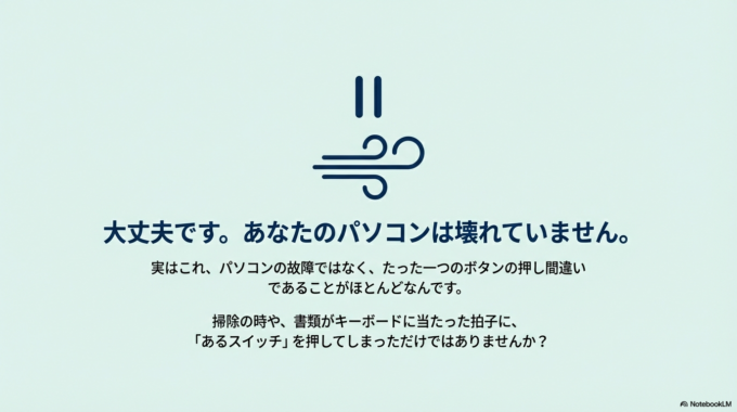 あなたのパソコンは壊れていません。