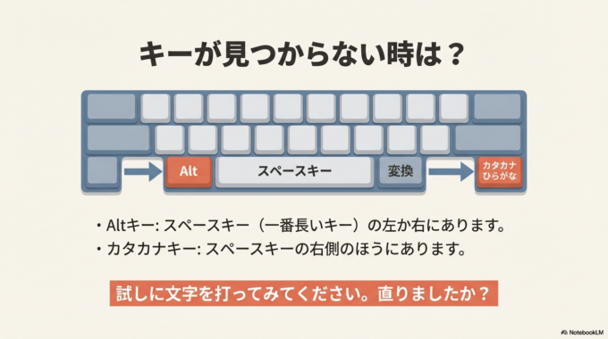 試しに文字を打ってみて