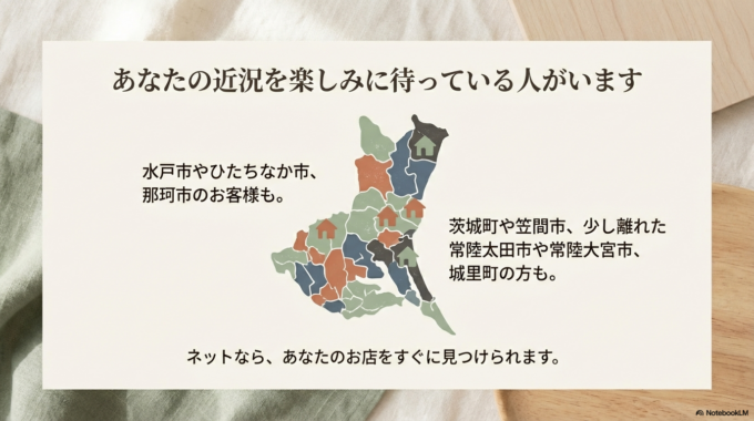 ネットならあなたのお店をすぐに見つけられます。