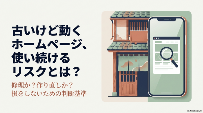 「とりあえず表示はされているし、急いで直さなくても…」