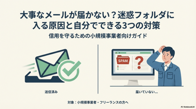大事なメールが届かない？迷惑フォルダに入る原因と自分でできる3つの対策