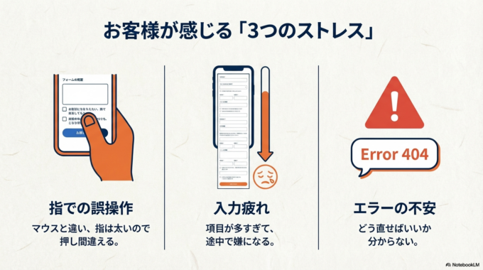 その原因は、大きく分けて次の3つであることが多いです。