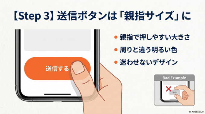 【ステップ3】送信ボタンを大きくする