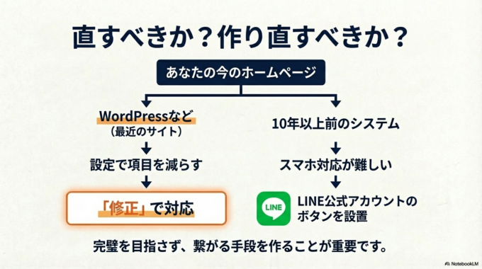 直すべき?それとも作り直すべき?