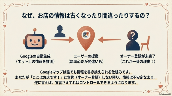 なぜ情報が古くなってしまうの?(原因はだいたいこの3つです)