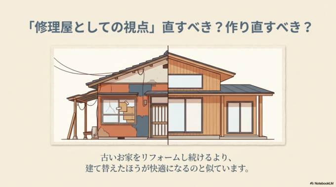 「修理屋としての視点」直すべき?作り直すべき?
