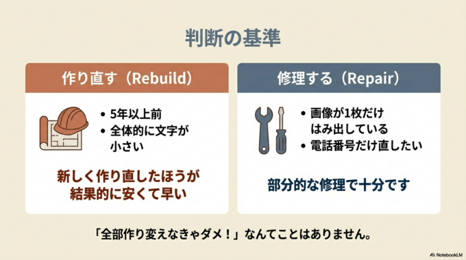ここで少し、修理屋としての視点でお話しさせてください。