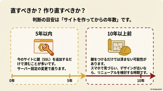 直すべきか、新しく作り直すべきか