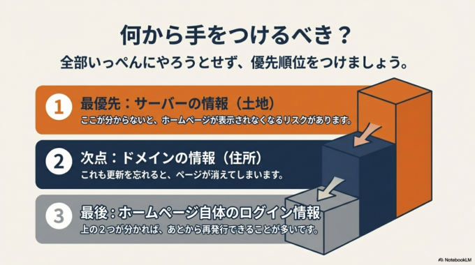 何から手をつけるべき?