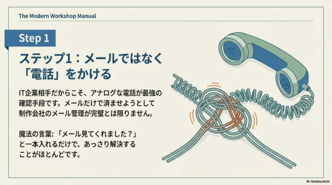 ステップ1：電話をかけてみる