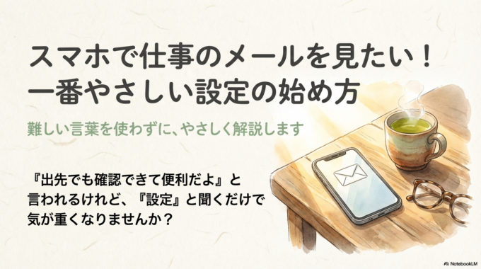 スマホで仕事のメールを見たい！一番やさしい設定の始め方