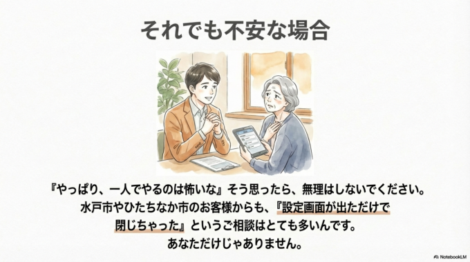 ⑥ それでも不安な場合