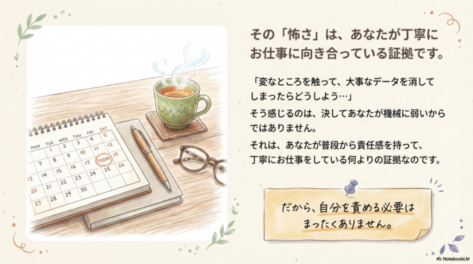 そんなふうに感じるのは、あなたが丁寧にお仕事に向き合っている証拠です。 今日は、そのモヤモヤを一緒に晴らしていきましょう。