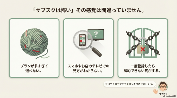 サブスクは怖い。その感覚は間違っていません