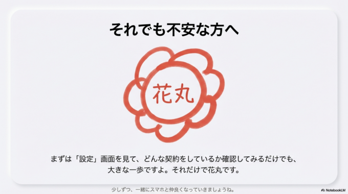 まずは「設定」画面を見て、どんな契約をしているか確認