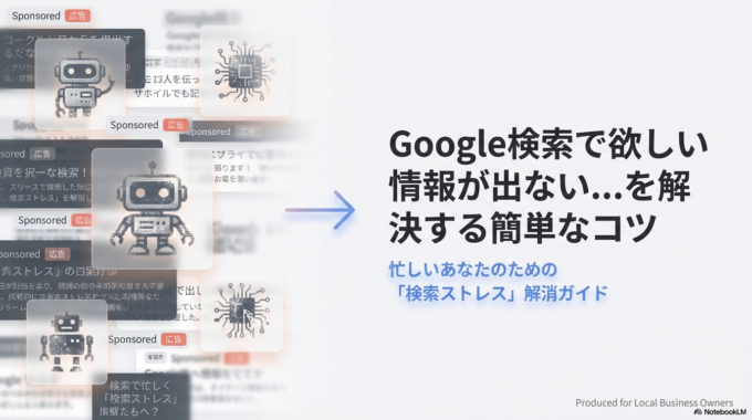 Google検索で欲しい情報が出ない…を解決する簡単なコツ