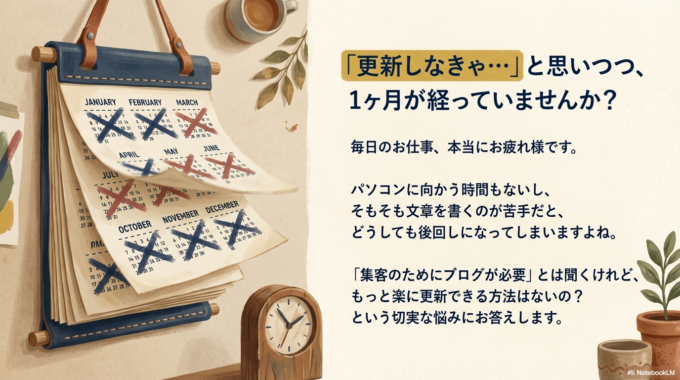 気づけば1ヶ月経っていた