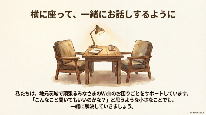 地元茨城で頑張るみなさまのWebのお困りごとをサポート