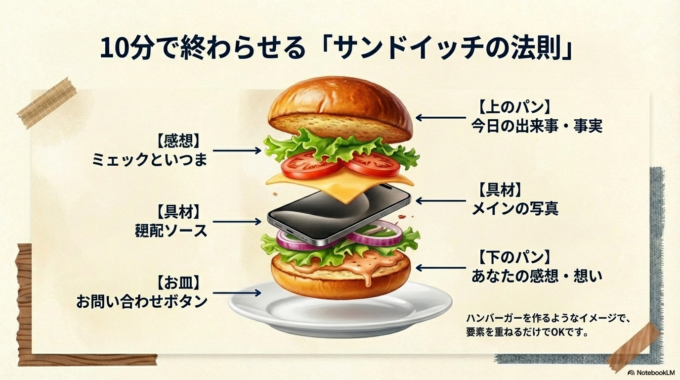 図解：これだけ！「サンドイッチ」の法則