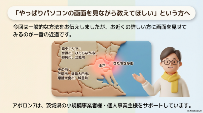 やっぱりパソコンの画面を見ながら教えてほしい