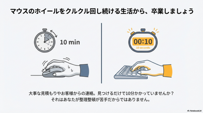 マウスのホイールをクルクル回し続ける生活から、卒業しましょう。