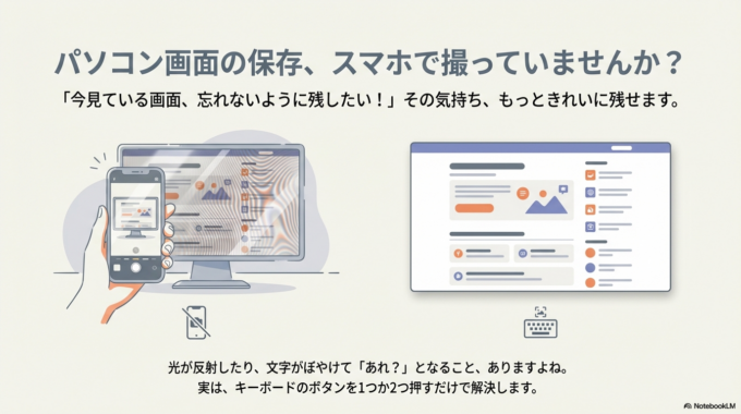 パソコン画面の保存ができない?「スクショ」の撮り方をやさしく解説