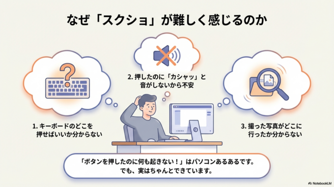 「画面の保存(スクリーンショット)」が難しく感じる理由