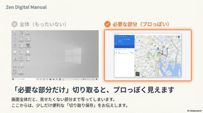 「必要な部分だけ切り取る」方法をお伝えします。